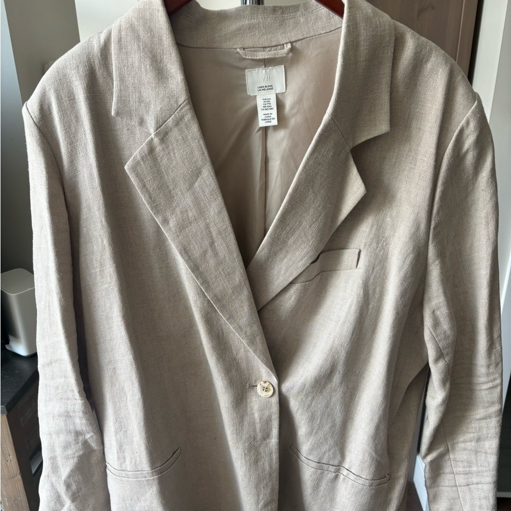 H&M linen blend blazer